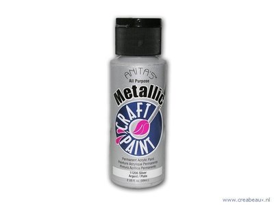 Anita’s acryl verf metallic 60 ml, silver (zilver)