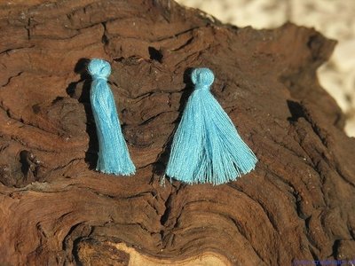 Kwastje, 28x5mm, blauw