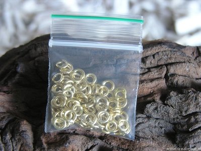 Ringetjes (1.0mm dik), 5mm, goudkleur