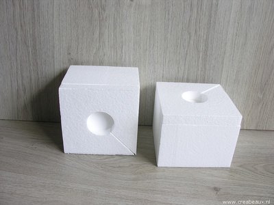 Waxinehouder, 15x15cm