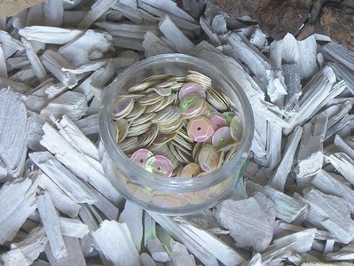 Pailletten rond, cup 6 mm. 500st. abrikoos metallic