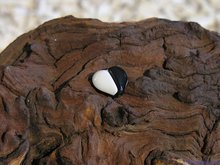 Hartje,17x18mm, zwart