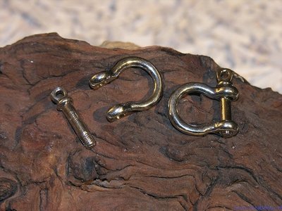 Harpbeugel, 28x22mm, zilverkleur