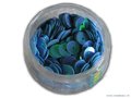 Pailletten rond, 6 mm. 500st. blauw