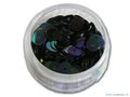 Pailletten rond, 6 mm. 500st. zwart