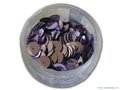 Pailletten rond, 6 mm. 500st. roze metallic