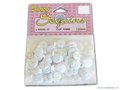 Pailletten rond, 10 mm. 120 st. wit