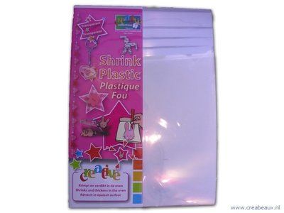 Krimp plastic white, 21×26 cm