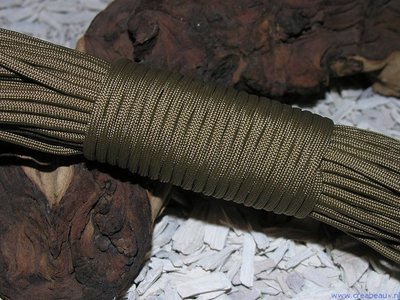 Paracord 550, 4mm, grijsbruin