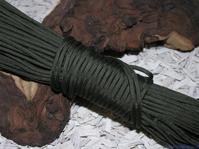 Paracord 550, 4mm, donkergrijs