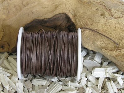 Waxkoord, 0,6mm, bruin