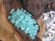 Rocailles buggles 6/0, 4mm, turquoise diamond (2)