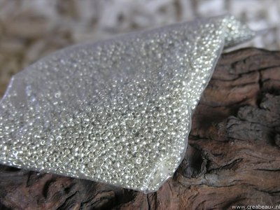 Rocailles, 3mm, zilverkleur