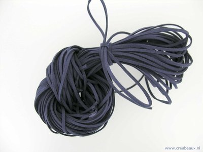 Veter imit. suede, 3mm, montanablauw