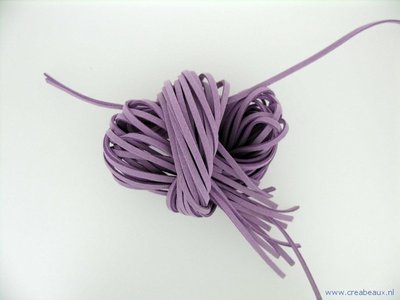 Veter imit. suede, 3mm, lila