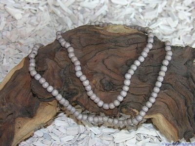 Kraal, 6mm, dark taupe