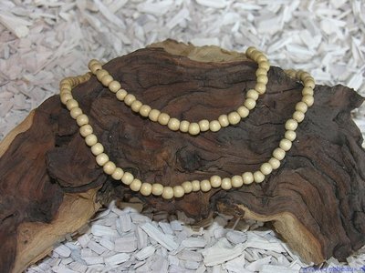 Kraal, 6mm, beige