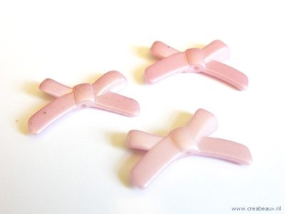 Strik, 33x21mm, lila/roze