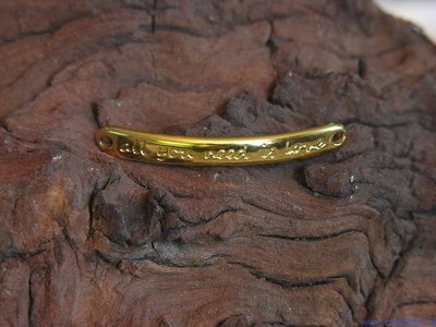All you need is love”, goud, 43x5mm”