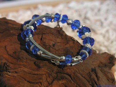 Set armband, donker blauw
