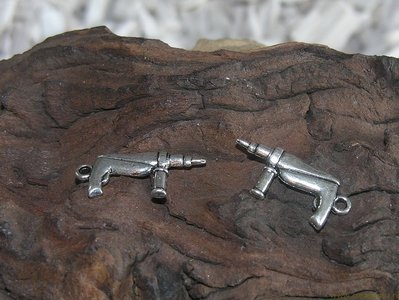 Boor, 27x12mm, zilverkleur