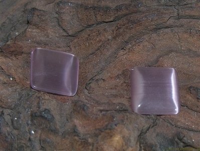 Plaksteen cateye, 14x14mm, lila