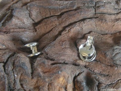 Klemmetje, 14x9mm, zilverkleur