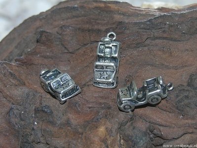 Jeep, 22x9mm, zilverkleur
