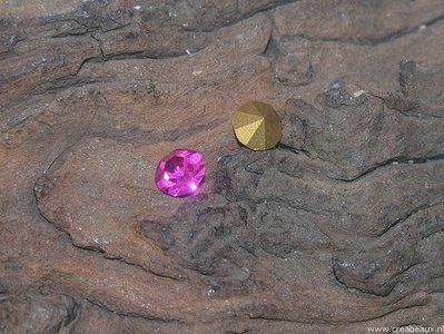 Similisteen kristal SS30, 6,4mm, fuchsia