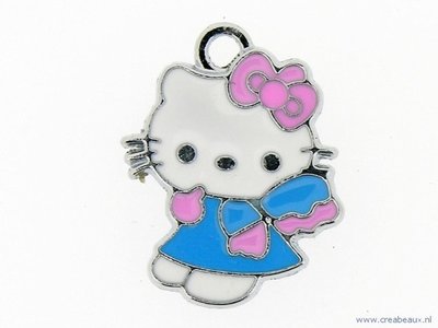 Hello Kitty, blauwe jurk