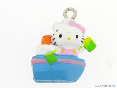Hello Kitty, blauwe boot