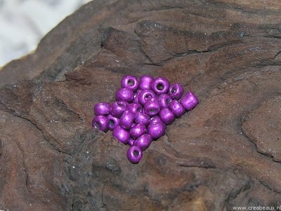 Rocailles, 4mm, fuchsia