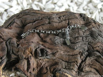 Verlengketting met klemmetje, 83mm, nikkelkleur