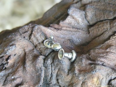 Studs, 6mm, oud bronskleur