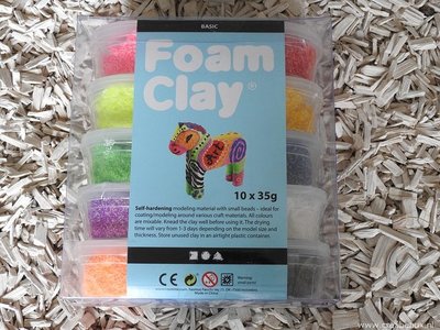 Foam Clay Startset, 10×35 gram, multicolor