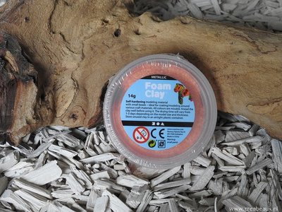 Foam Clay Metallic, 14 gram, oranje