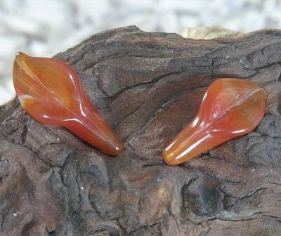 Kelk, 43x19mm, orange selenite