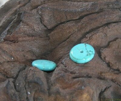 Discus, 10mm, Howelite Turquoise