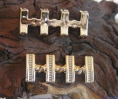 Studs, 55x25mm, rose goud