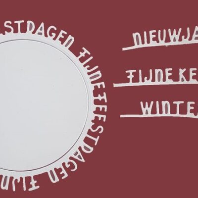 Fijne kerstdagen rond