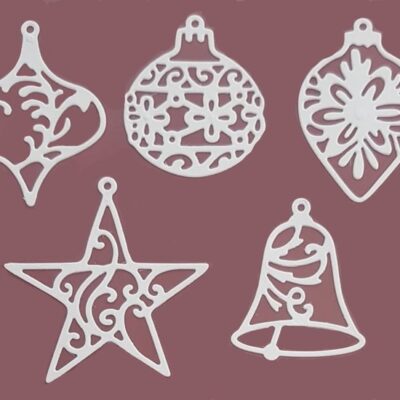 Set 5 Kerstballen