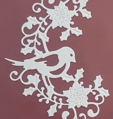 Kersttak met vogel